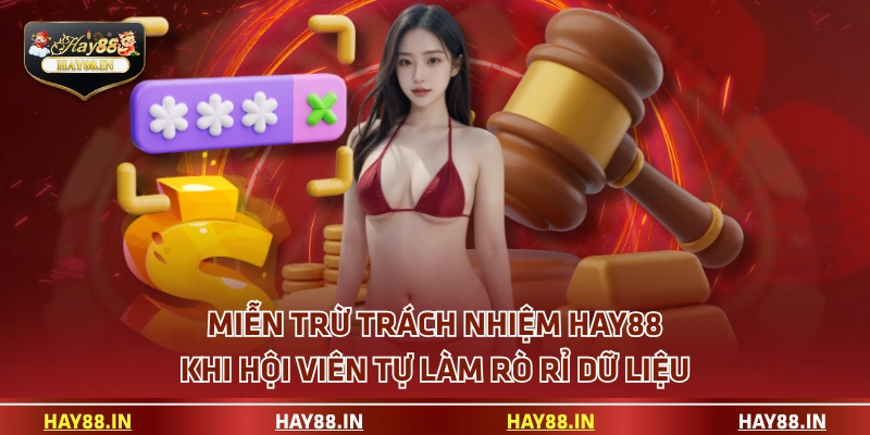 Miễn trừ trách nhiệm HAY88 khi hội viên tự làm rò rỉ dữ liệu